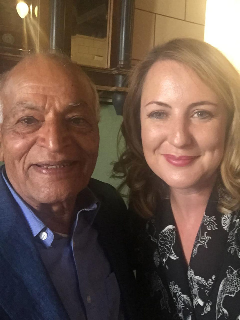 Satish Kumar and Sophie Howe