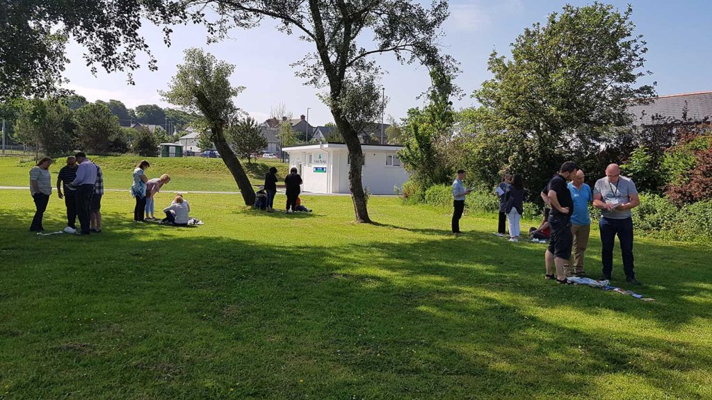 Staff attending a Biodiversity training exercise